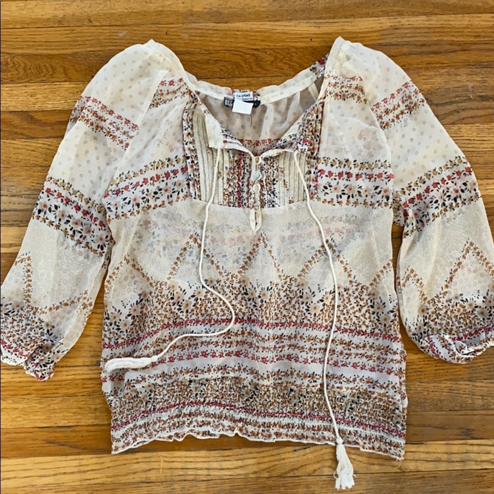 2 for $20 Sheer Flowered Blouse